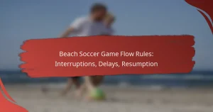 Beach Soccer Game Flow Rules: Interruptions, Delays, Resumption