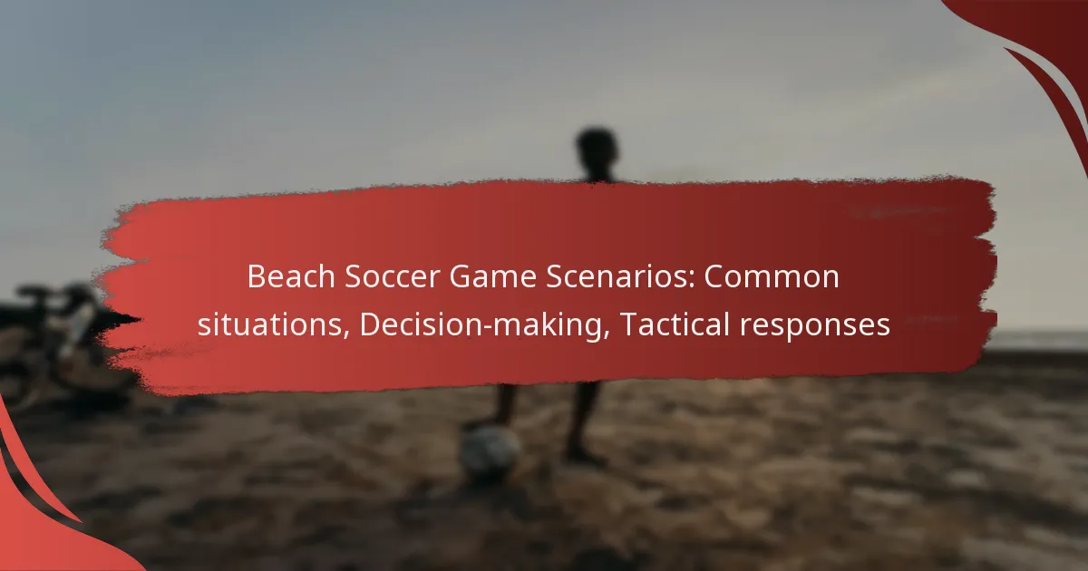Beach Soccer Game Scenarios: Common situations, Decision-making, Tactical responses
