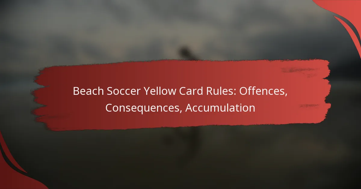 Beach Soccer Yellow Card Rules: Offences, Consequences, Accumulation